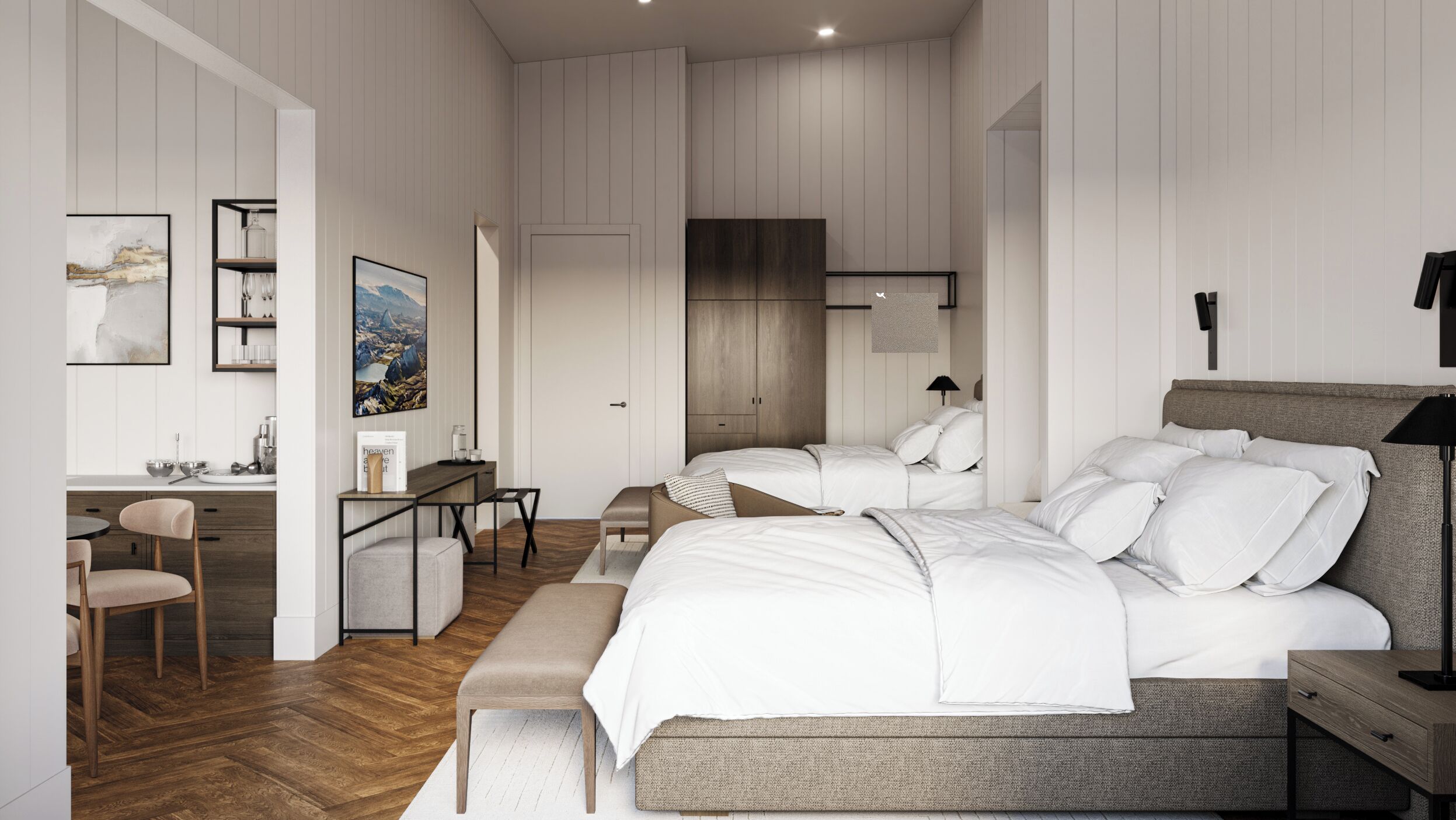 Allergikerbettwaren, Minibar (mit einigen kostenlosen Artikeln)