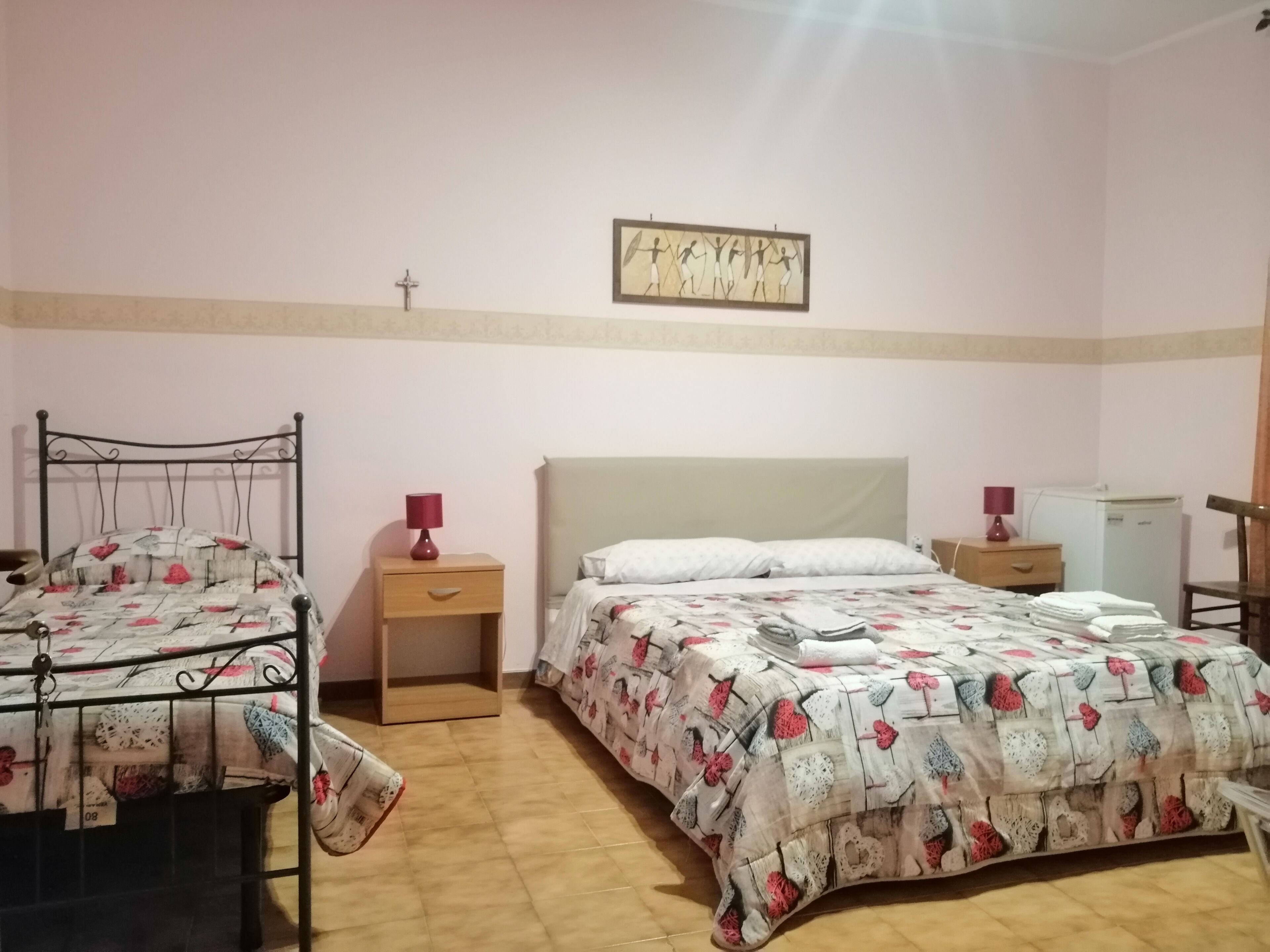 Chambre Triple, salle de bains commune