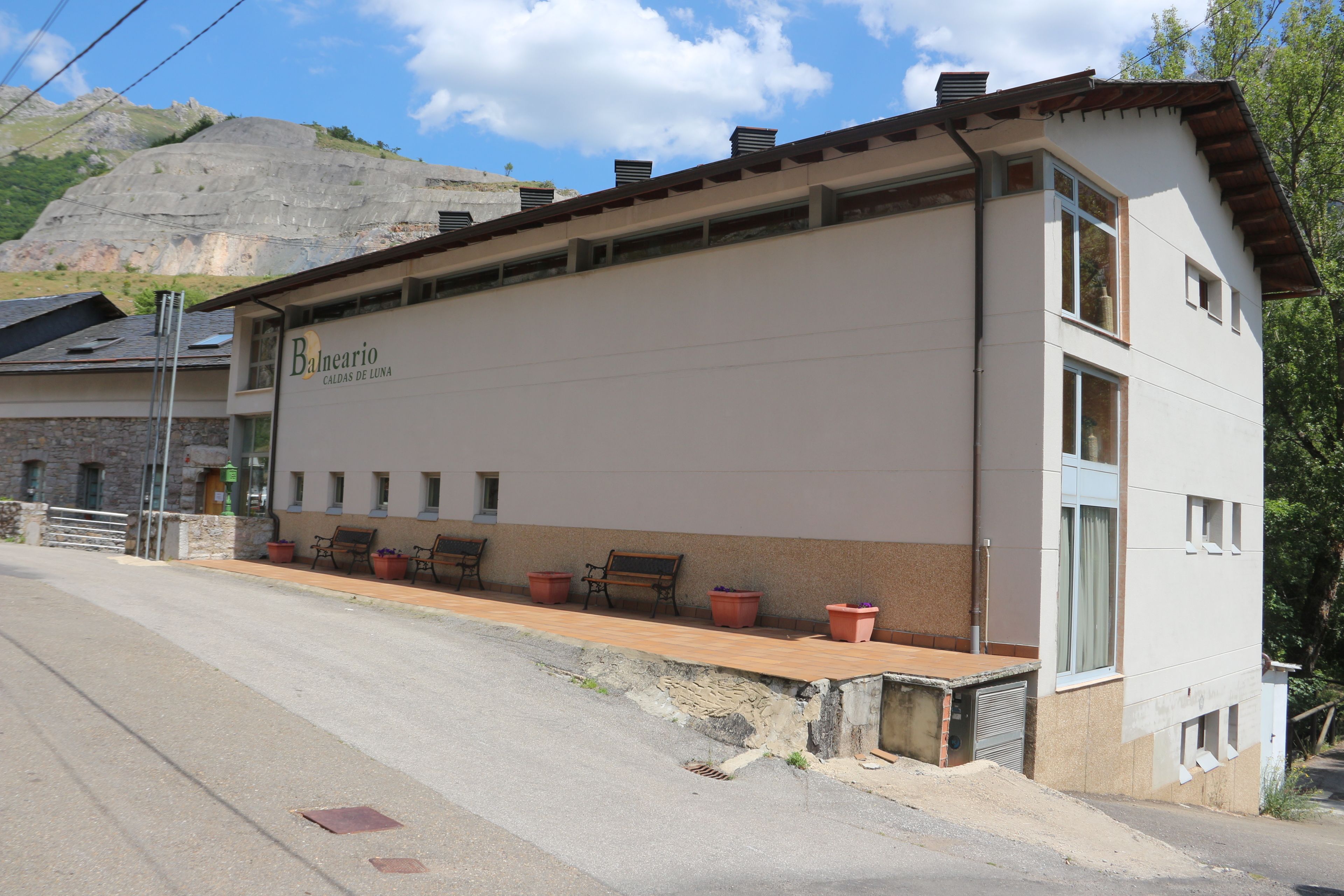 Overnatningsstedets facade