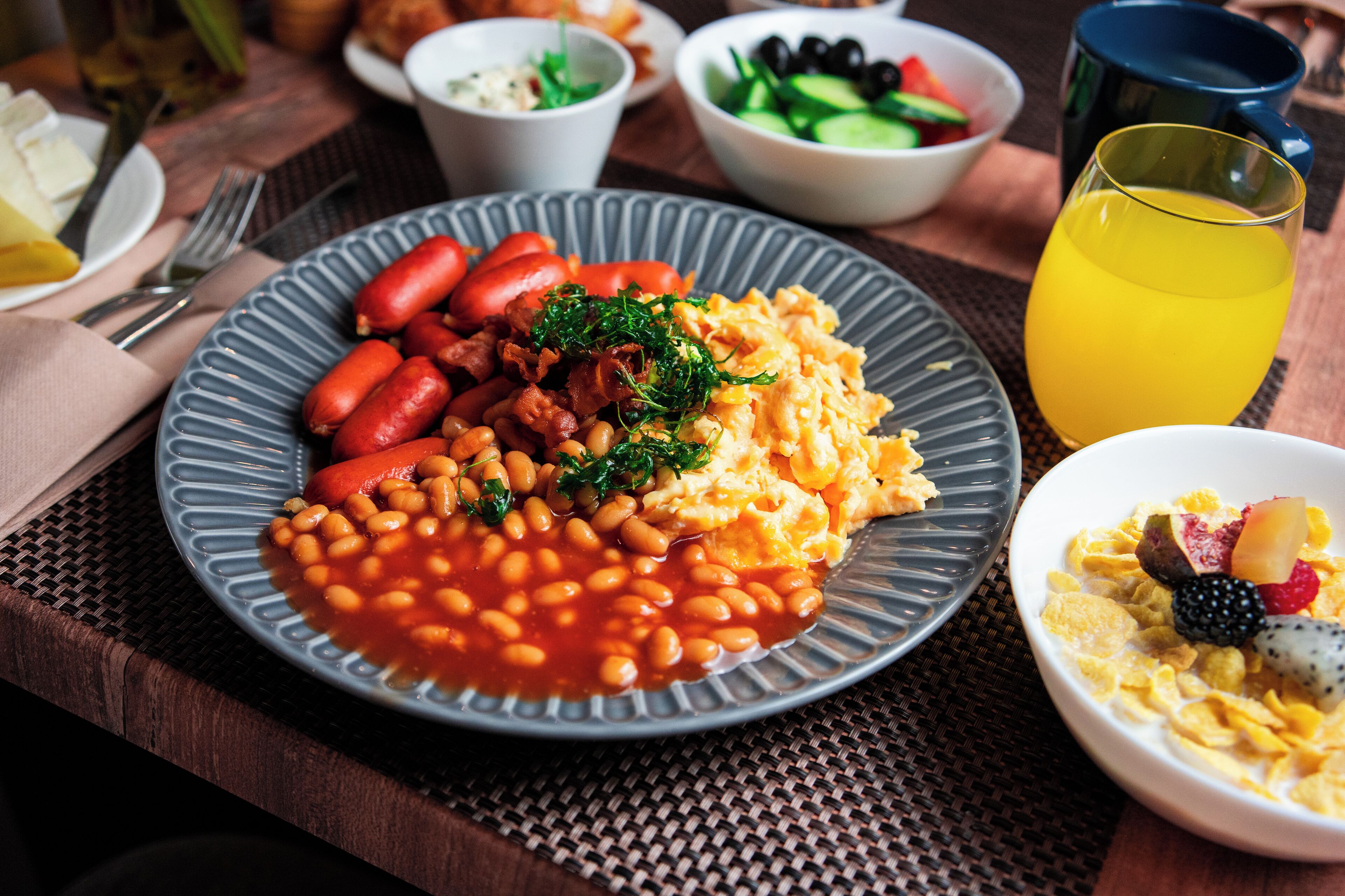朝食ビュッフェ
