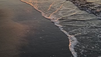 Rannalla, aurinkotuoleja