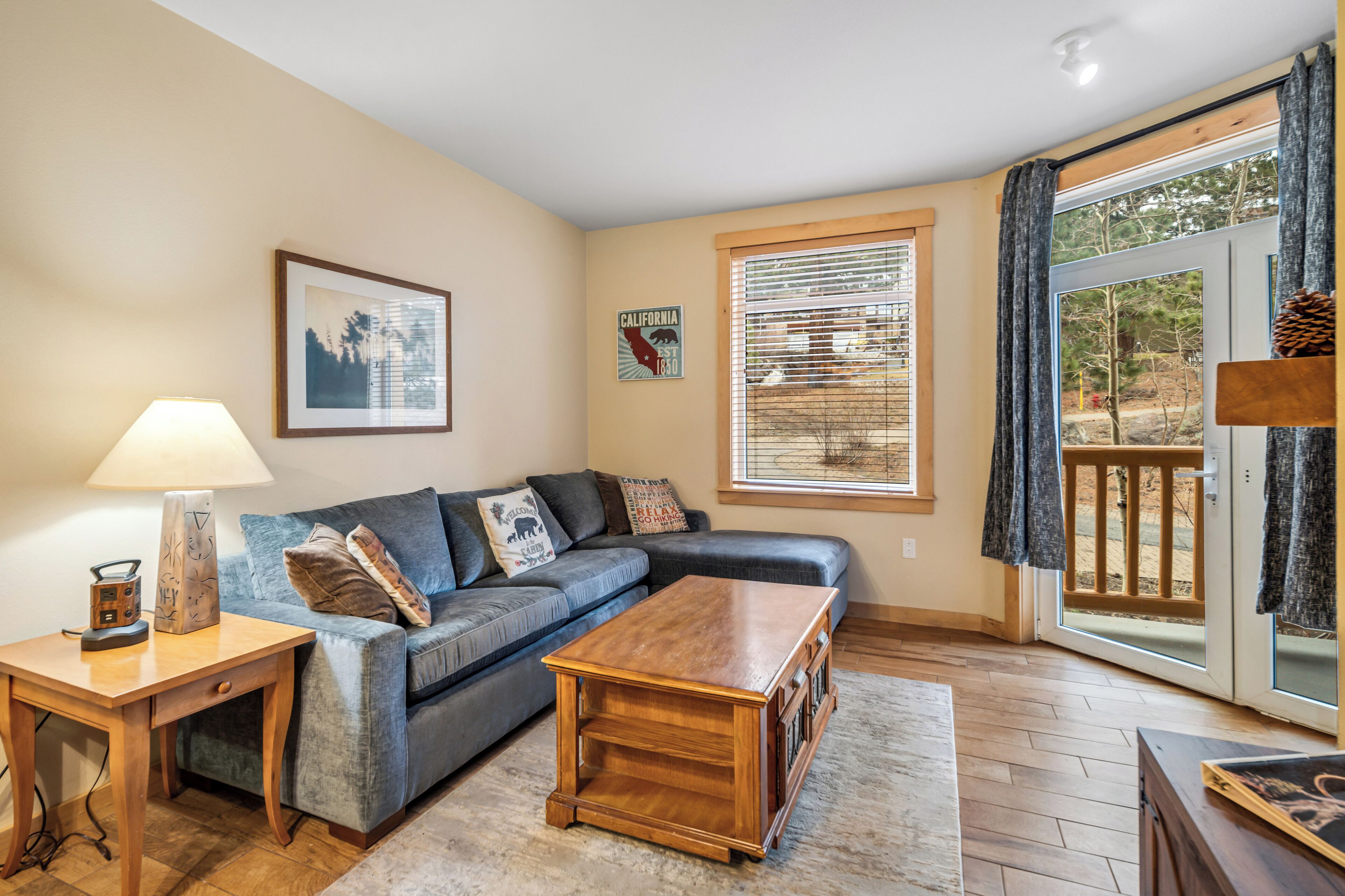 Smart TV, fireplace, DVD player