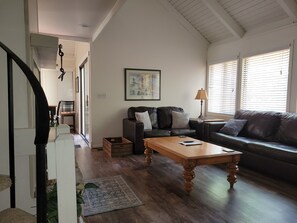 TV, fireplace, table football