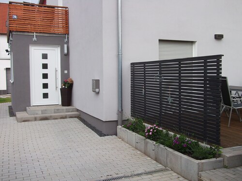 Tulpe - Ferienwohnungen Flora, Balkon
