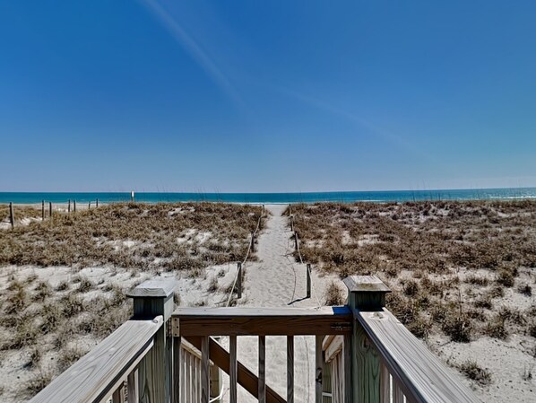 On the beach - Sea Paradise Cottage | Oceanfront + Sun Deck (Topsail Beach)