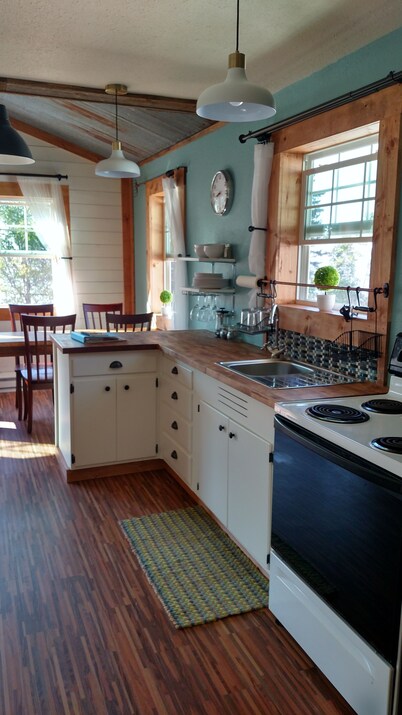 Listen to the Waves crash from this Sweet Lake Superior Loft near Grand Marais 