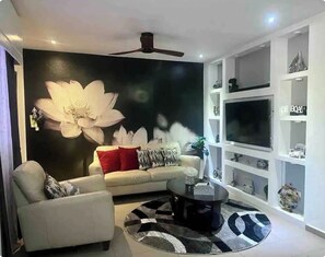 Una Smart TV, videojuegos, un reproductor de DVD, una videoteca