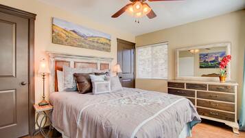 2 bedrooms, iron/ironing board, travel crib, WiFi