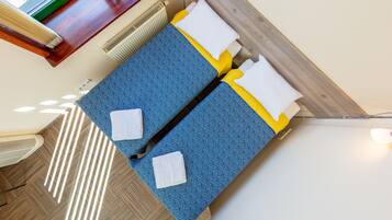 Twin Room | Desk, soundproofing, iron/ironing board, free cribs/infant beds