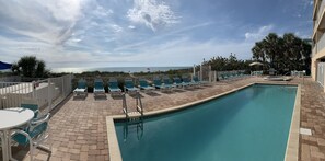 Outdoor pool, a heated pool - Spacious, Luxury, Beach Condo with Pool (Indian Rocks Beach)