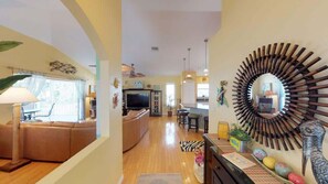 TV, offices - 4851 Estero Blvd. - Spacious Pool Home near Beach (Fort Myers Beach)