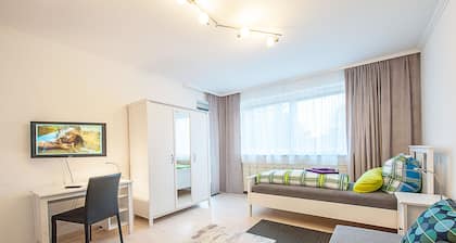 Modern, geräumig, familienfreundlich -Free wifi - 65qm alleine mit Sonnenbalkon
