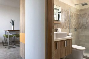 Shower, hair dryer - Playa del Carmen Apartment: Rooftop Pool & Balcony (Solidaridad)