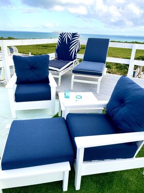 Terrace/patio - "Comfortable, modernized 5BR 4BA Home with an amazing Ocean View and breeze! (Fajardo)