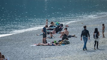 En la playa, snorkel