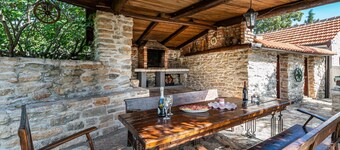 Stone country House Irena with pool on a large property