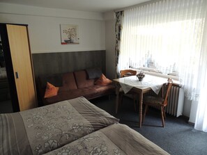 1 bedroom, travel crib, WiFi, bed sheets