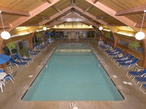 Indoor pool, a heated pool