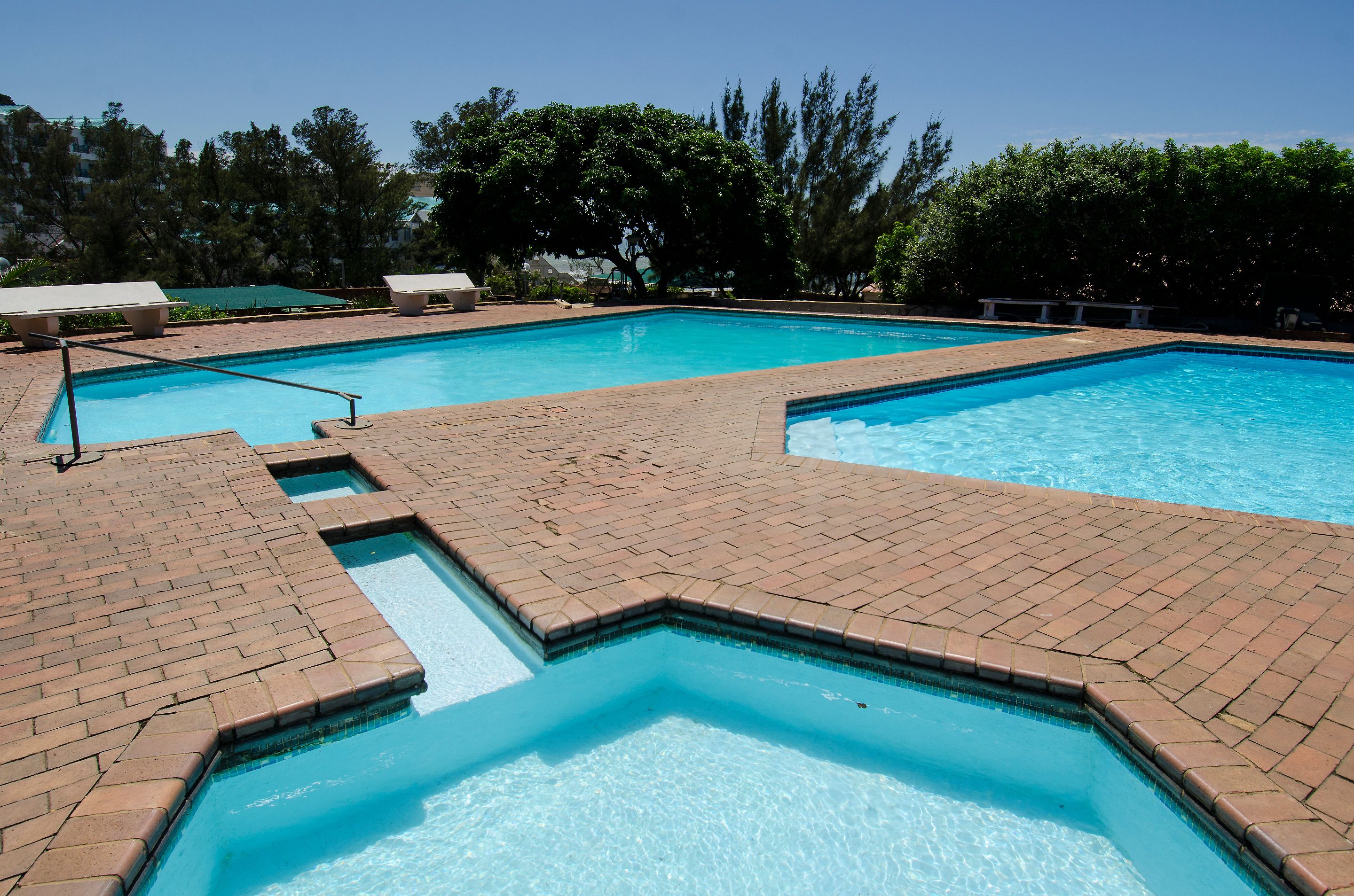 3 outdoor pools