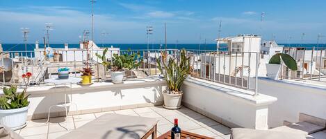 Panoramic Suite, 1 Bedroom, Terrace, Ocean View | Terrace/patio