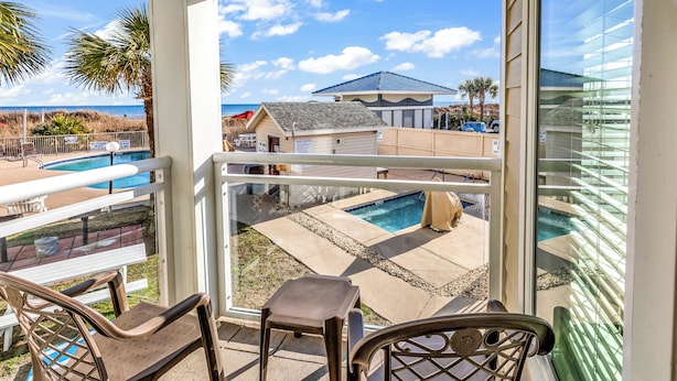 Traditional Condo, 2 Bedrooms | Terrace/patio - A Place at the Beach - Windy Hill (North Myrtle Beach)