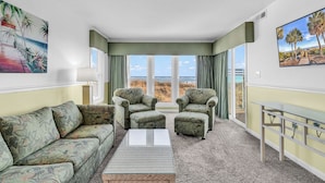 Traditional Condo, 3 Bedrooms | Living area - A Place at the Beach - Windy Hill (North Myrtle Beach)