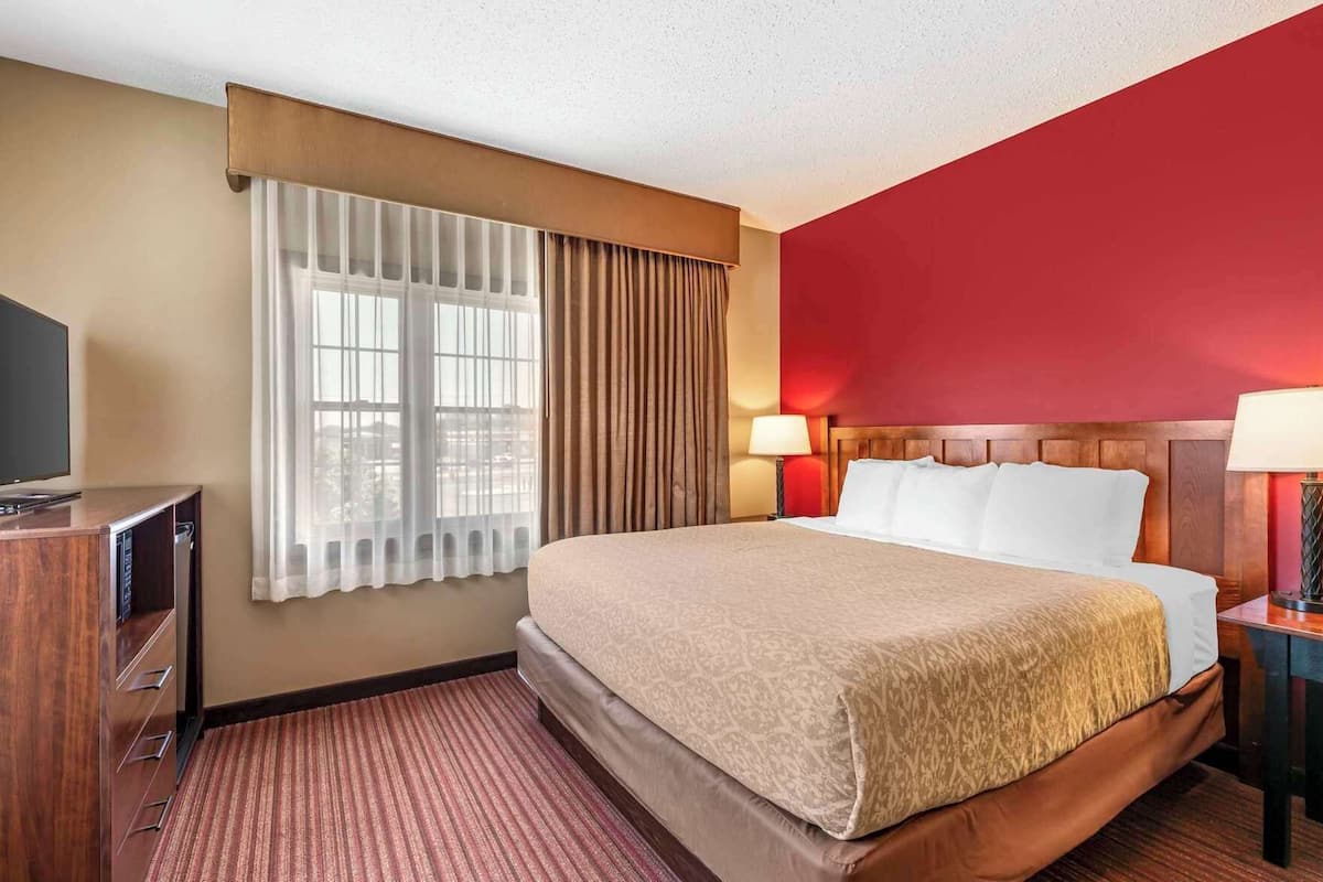 Hypo-allergenic bedding available, desk, blackout drapes