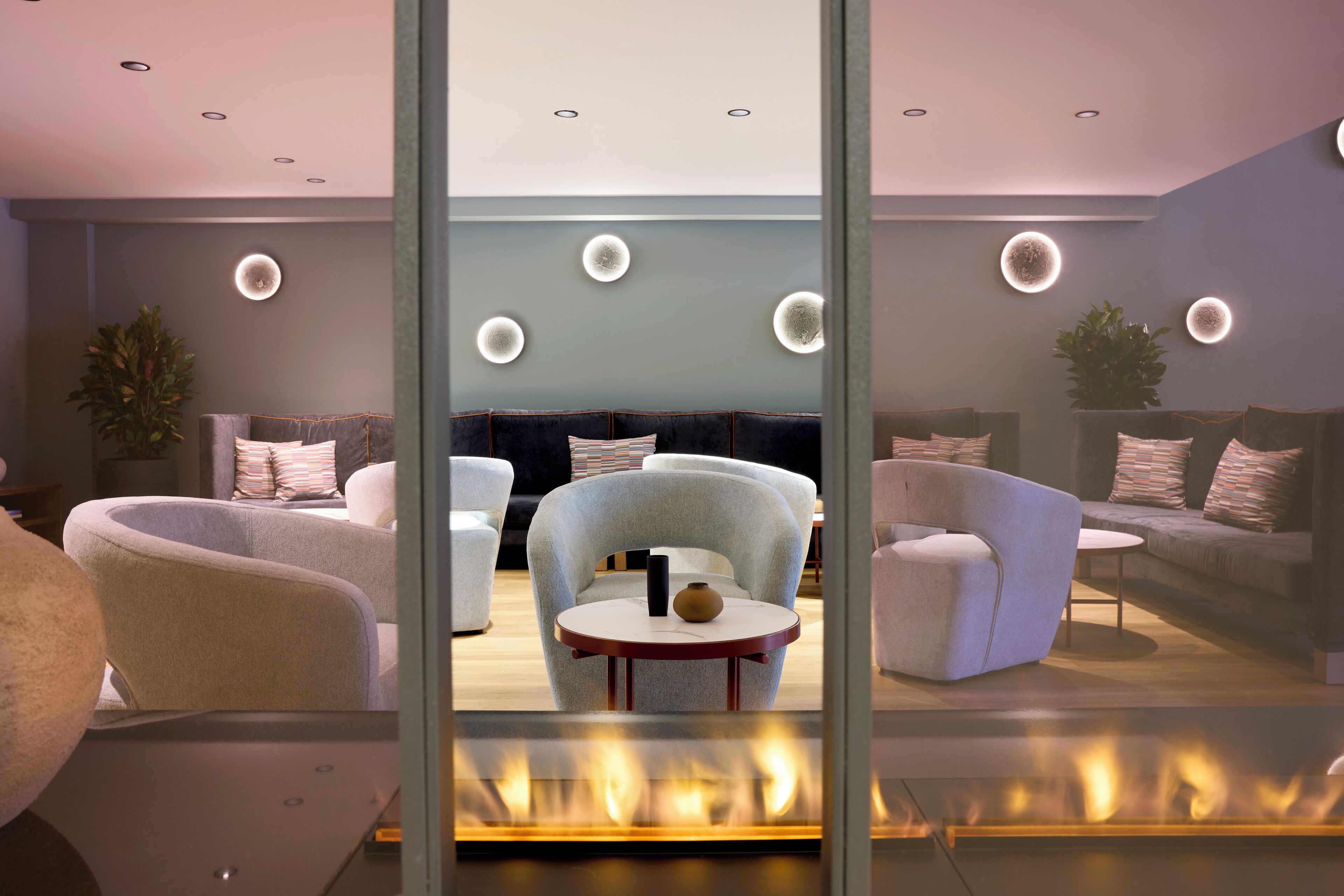 Sala de estar en el lobby