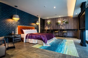 Down duvets, minibar, individually decorated, blackout curtains