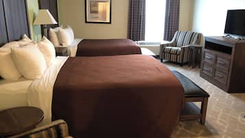 Deluxe Studio Suite, 2 Queen Beds, Kitchenette | Premium bedding, desk, iron/ironing board, travel crib