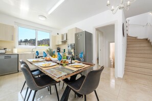 Villa, 3 Bedrooms, Private Pool | Private kitchen | Fridge, microwave, oven, stovetop