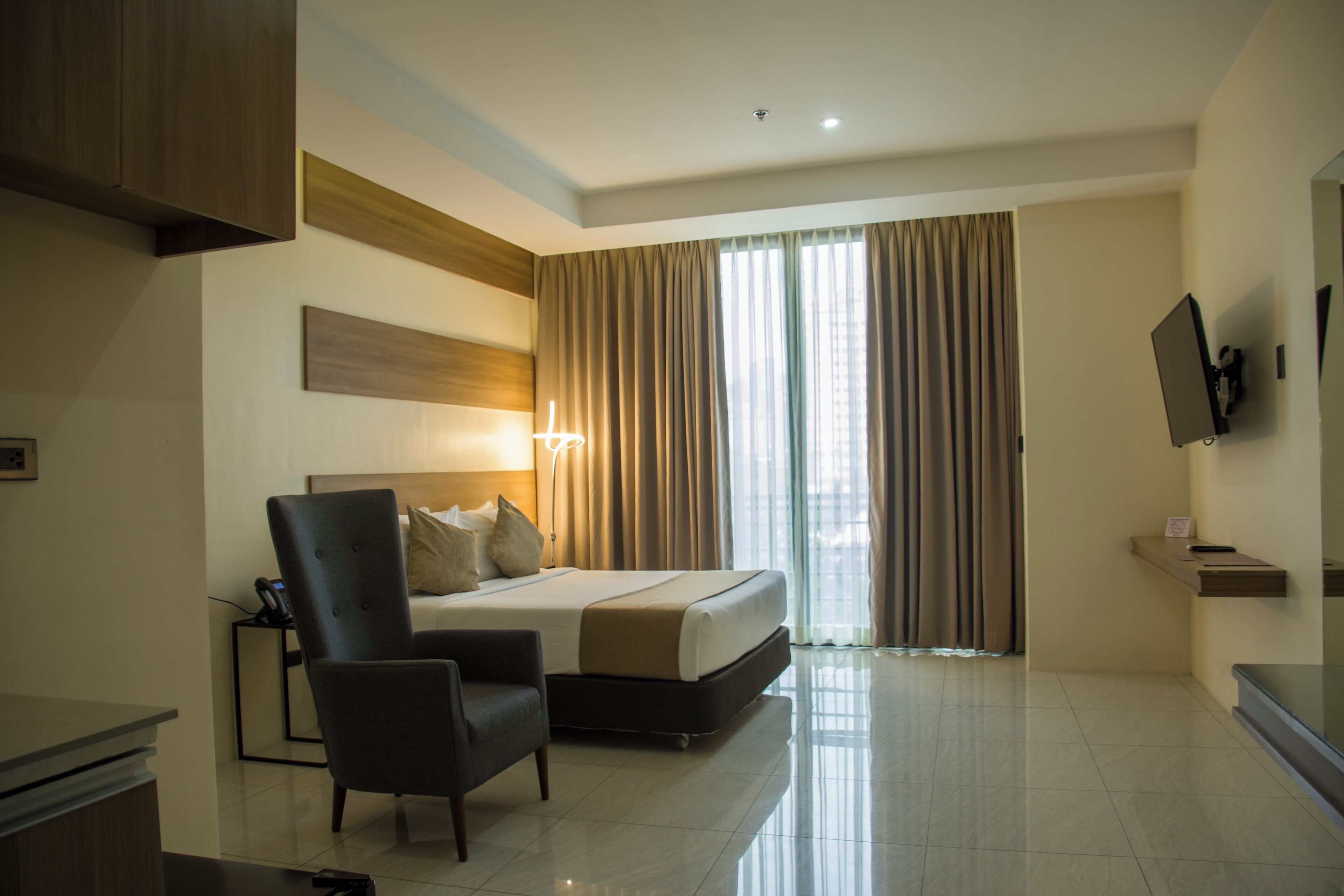 superior room | in-room safe, desk, blackout curtains, soundproofing
