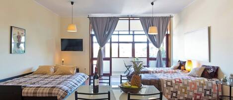 Iron/ironing board, WiFi, bed sheets