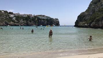 Beach nearby, sun loungers
