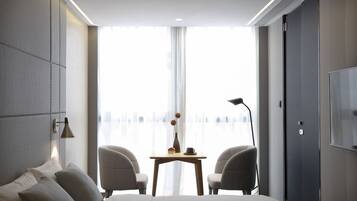 In-room safe, blackout curtains, soundproofing, iron/ironing board