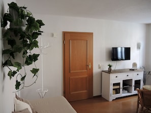 TV, books, stereo