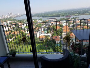 View from property - Riverfront Osis Resort Balcony (Ho Chi Minh City)
