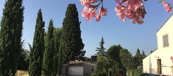 Mas provençal confortable avec piscine et vue imprenable sur le mont Ventoux