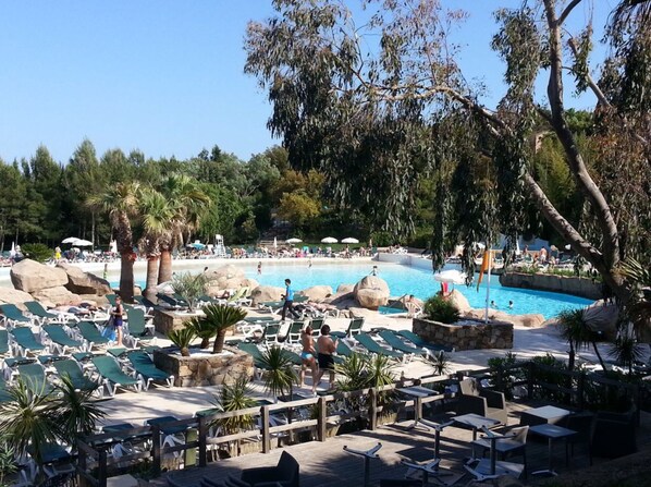 A heated pool