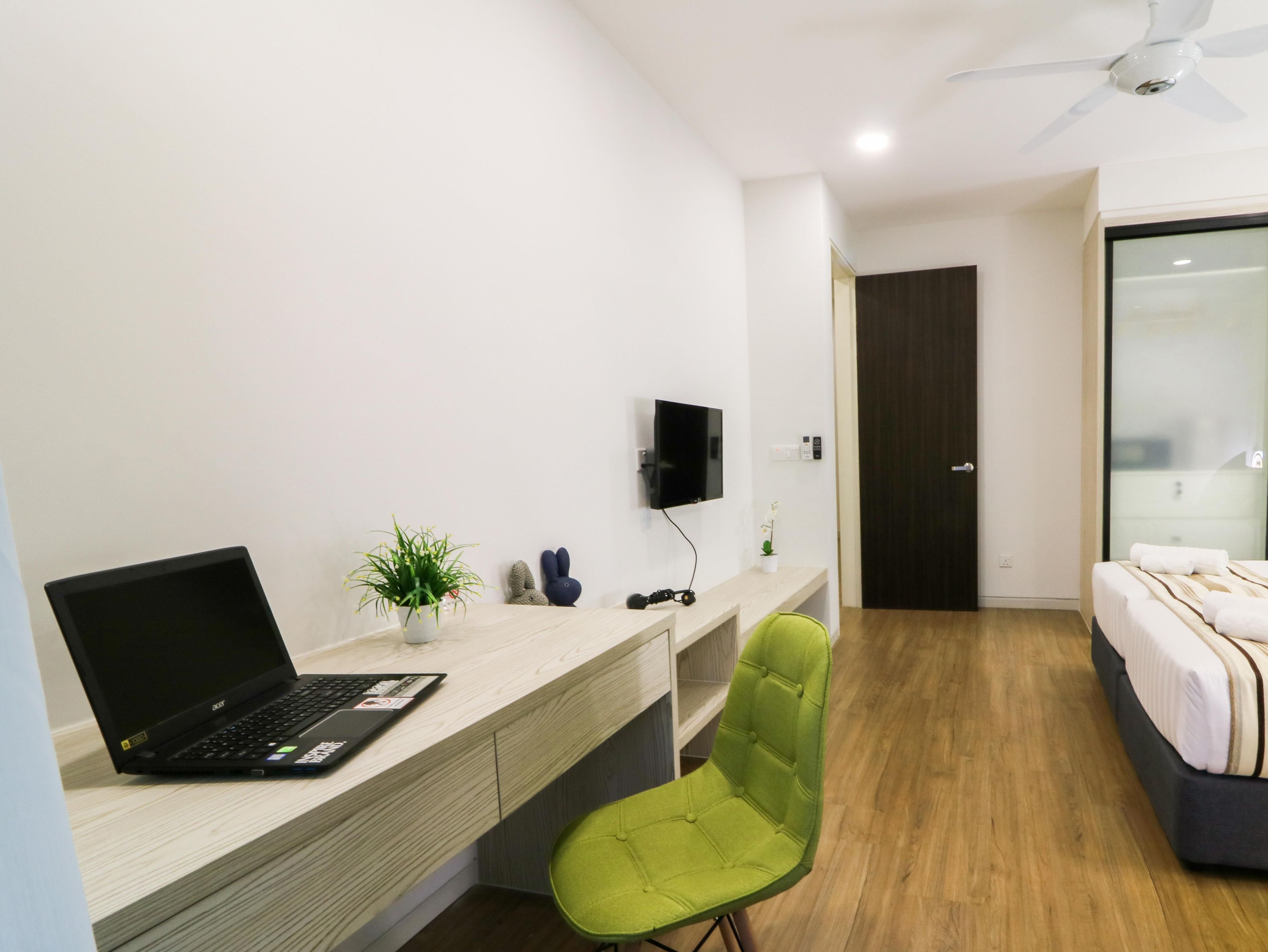 family suite | in-room safe, desk, blackout curtains, iron/ironing board