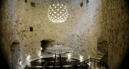 Schloss aus dem 13. Jahrhundert in Italien