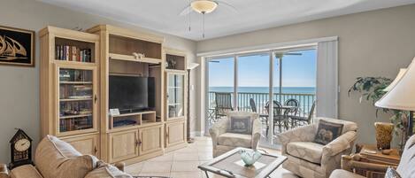 Smart TV, DVD player, books