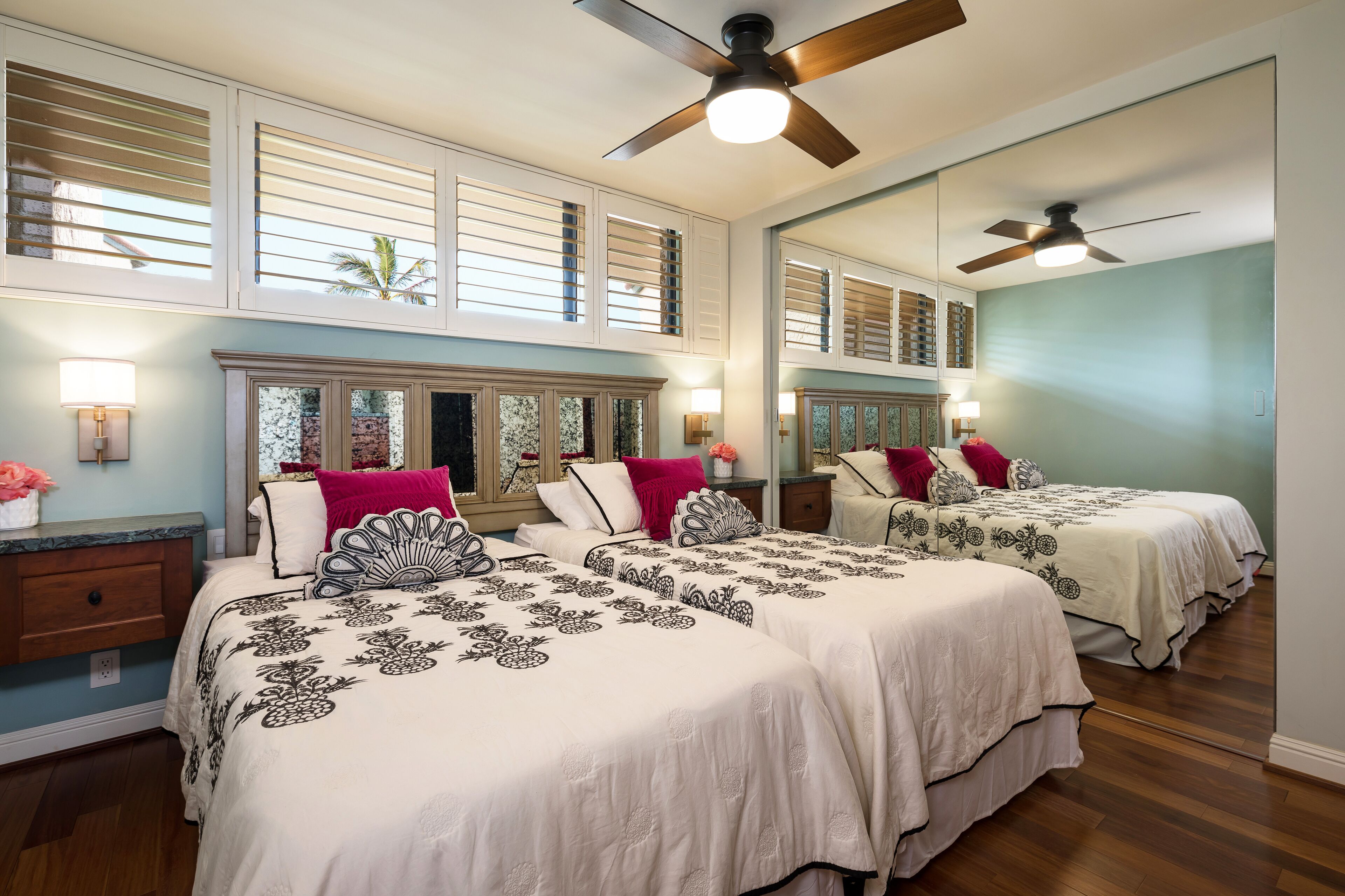 2 bedrooms, in-room safe, iron/ironing board, WiFi