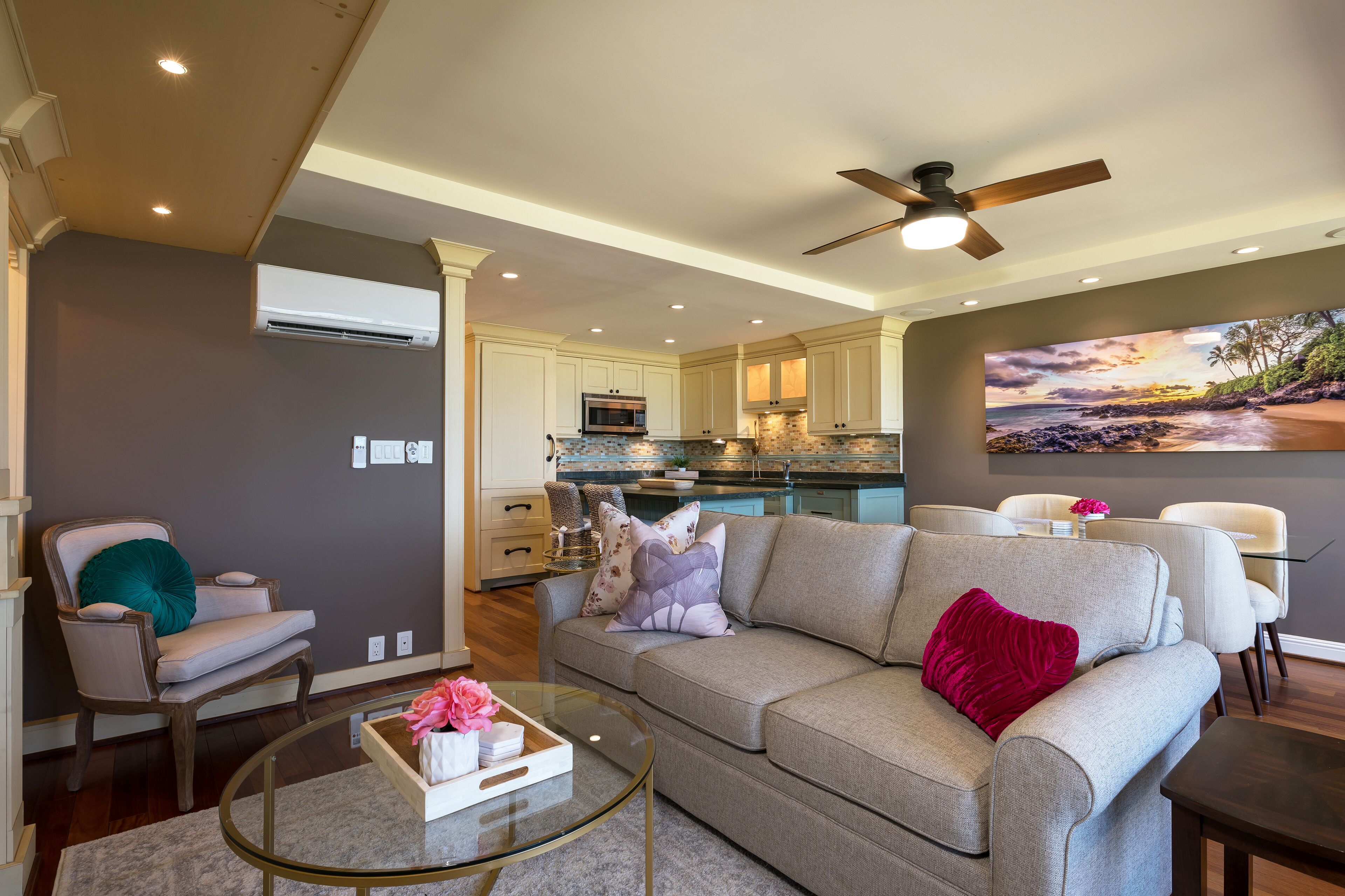 Smart TV, DVD player, books