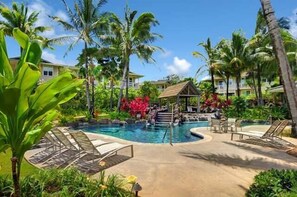 Pool - Luxury Hawaiian Style Condo with A/C, Nihilani 16A (Princeville)