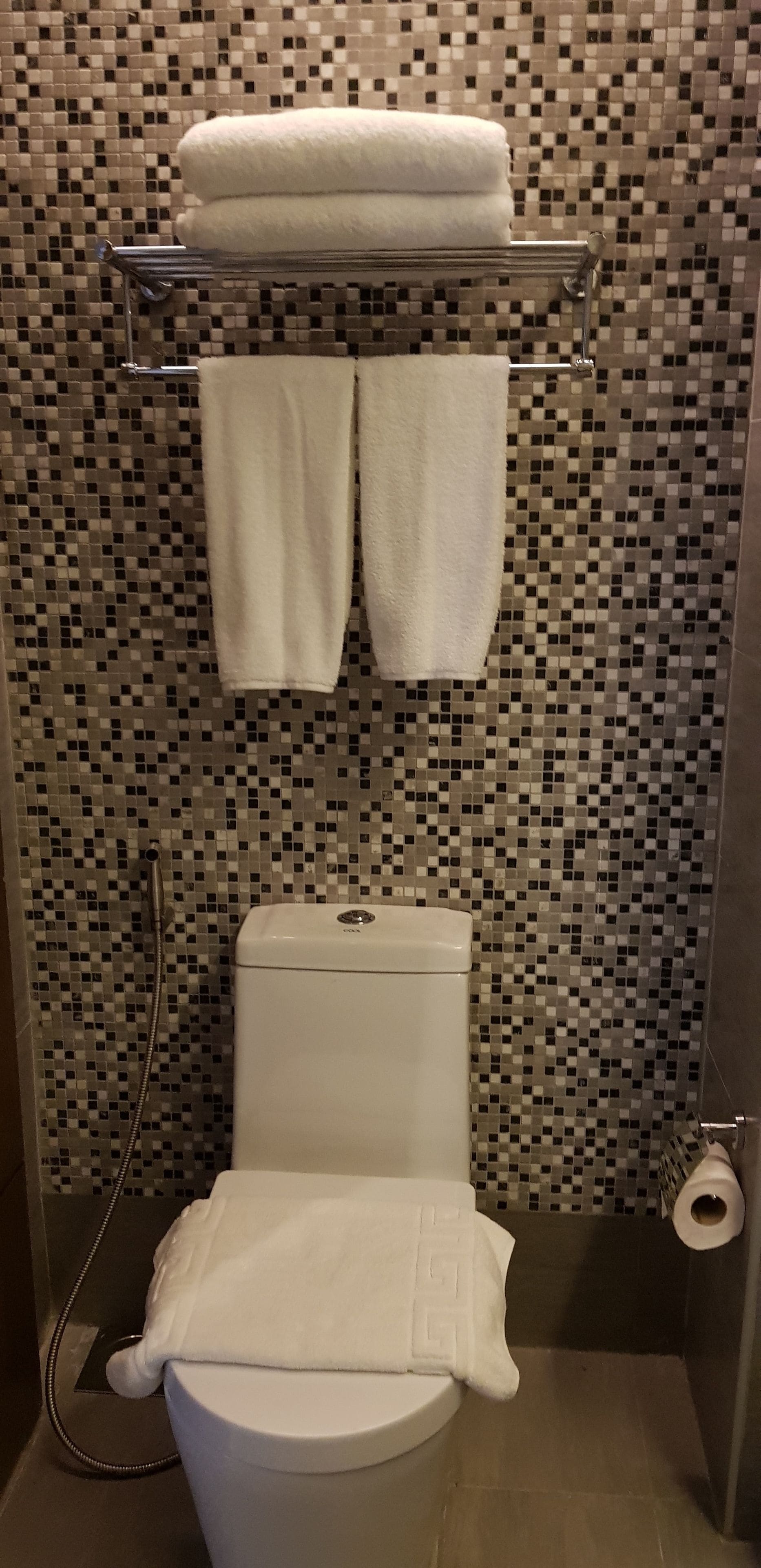 deluxe twin room | bathroom | free toiletries, hair dryer, slippers, bidet