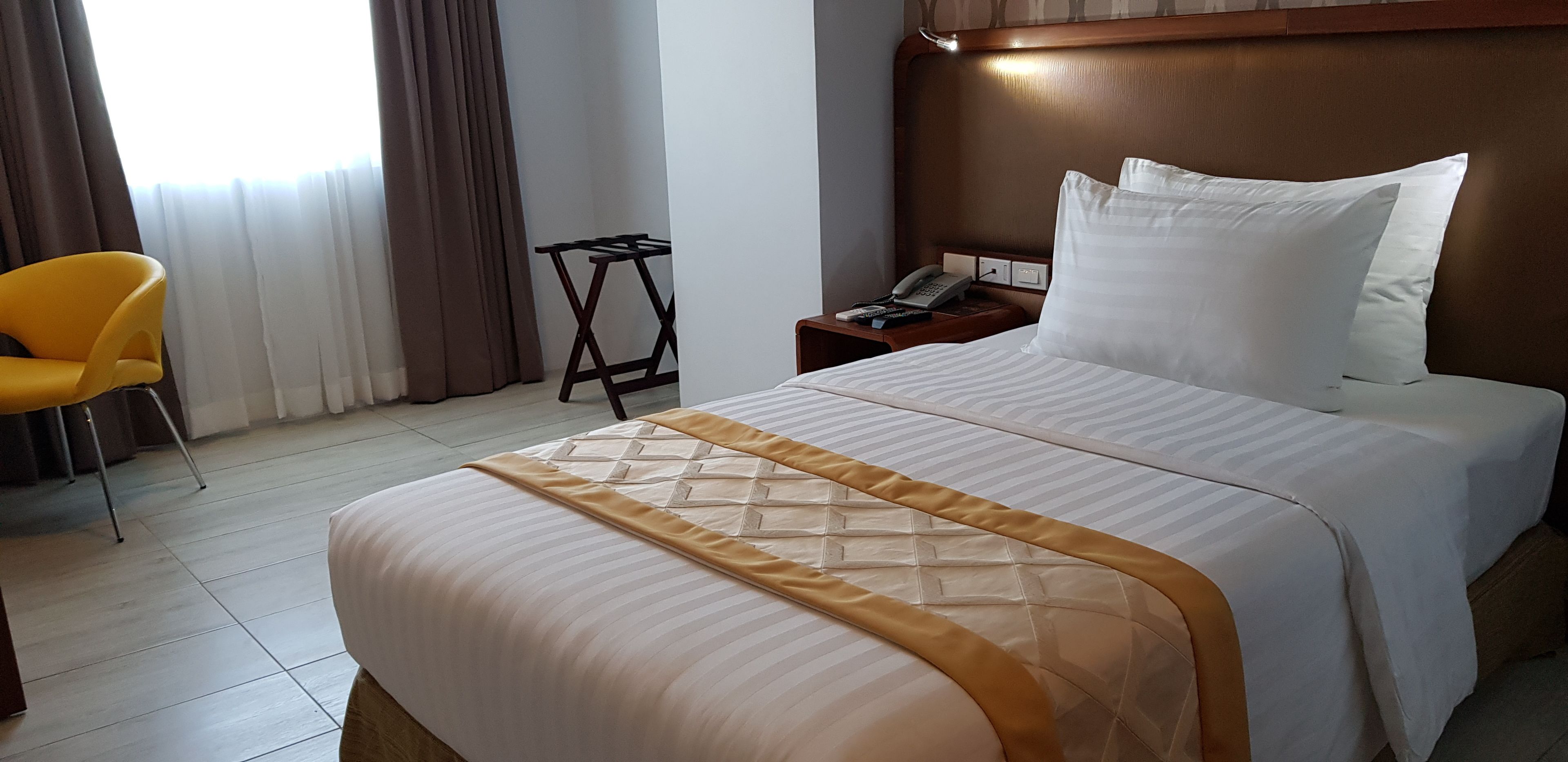 deluxe double room | in-room safe, desk, blackout curtains, free wifi