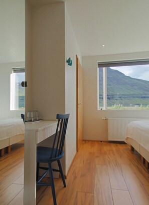 Dobbelt- eller tomannsrom, privat bad