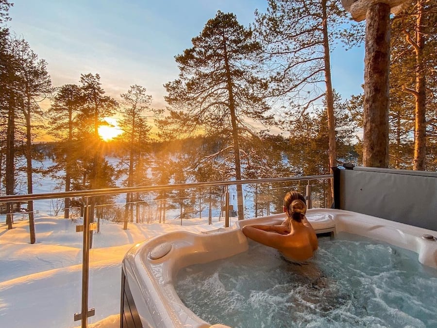 Nangu panorama Log Cabin | Ropa de cama