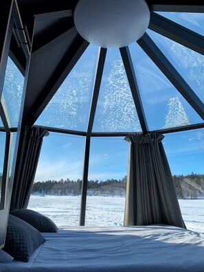 Lake Inari Aurora Hut | Quang cảnh từ phòng